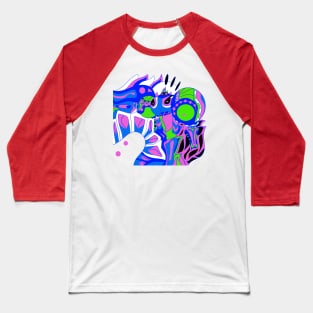 floral astronaut ecopop Baseball T-Shirt